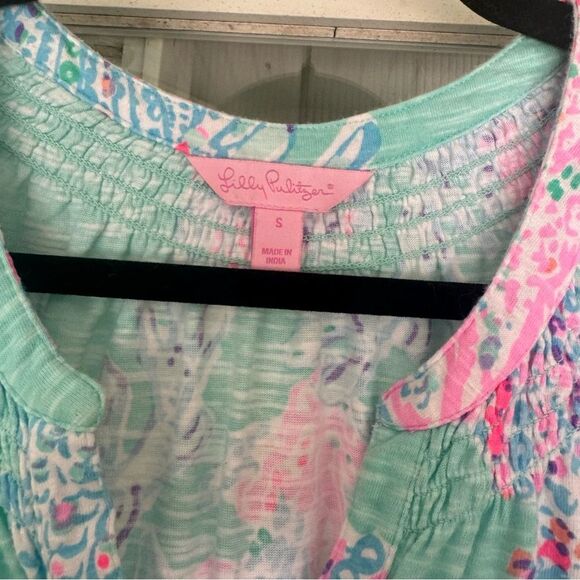 Lilly Pulitzer Essie Dress in Mint Fan Sea - Picture 3 of 5